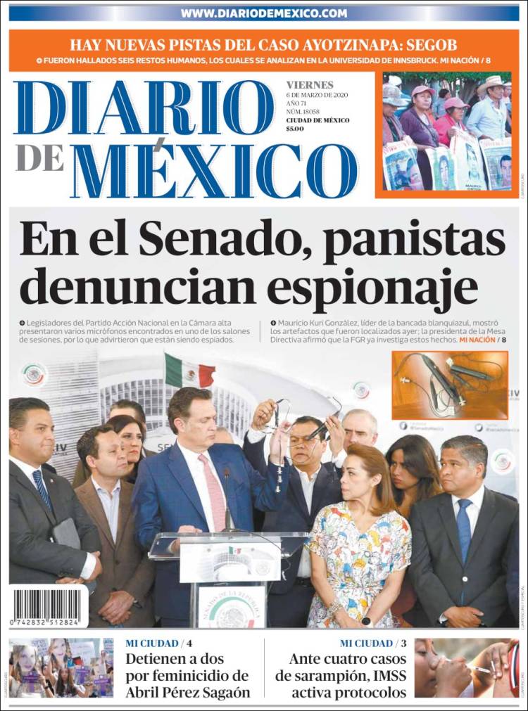 Portada de Diario de México (México)