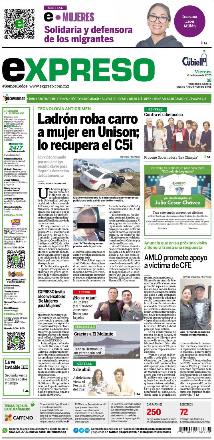 Portada de Expreso (México)