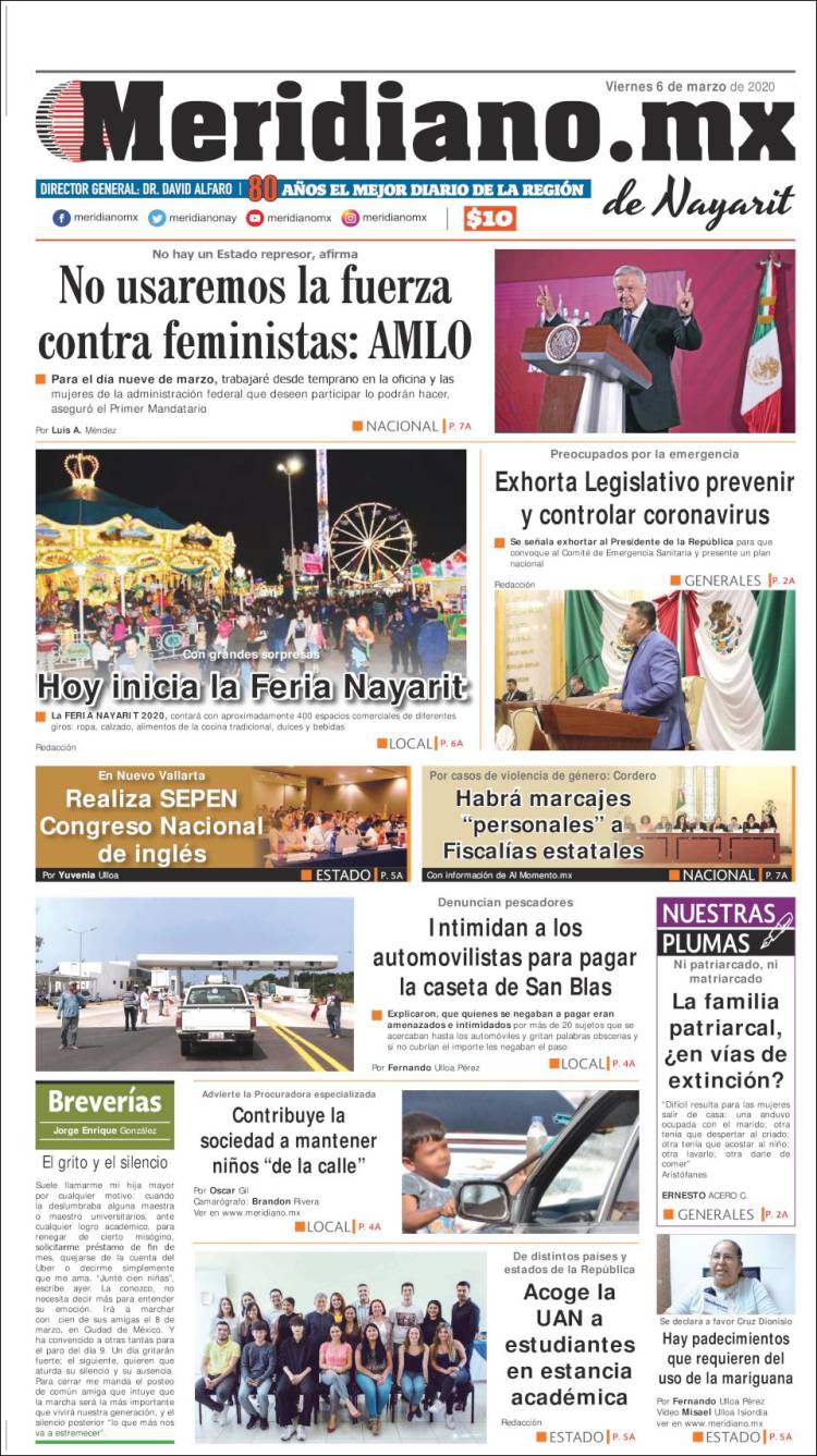 Portada de Meridiano (México)