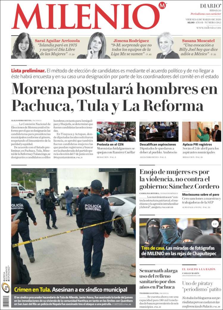 Portada de Milenio de Hidalgo (México)