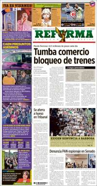 Portada de Reforma (México)