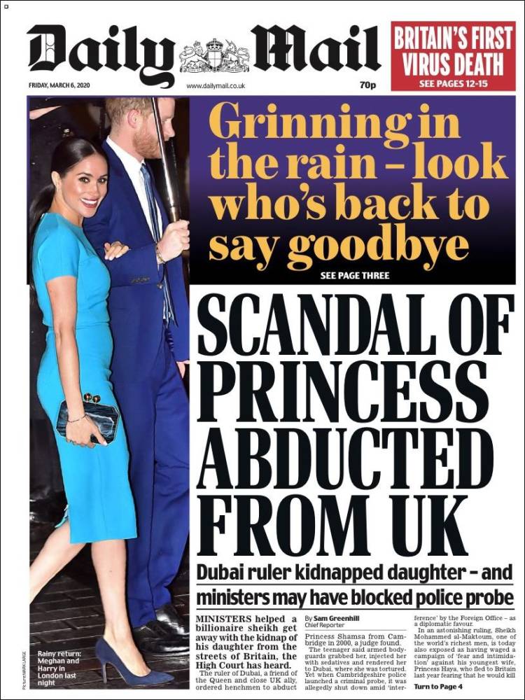 Portada de Daily Mail (United Kingdom)