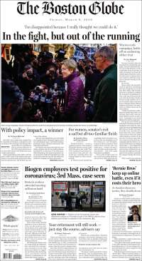 Portada de Boston Globe (USA)