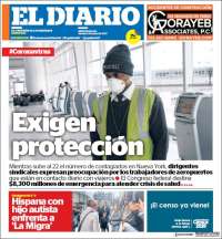 Portada de El Diario NY (USA)