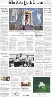 Portada de New York Times (USA)