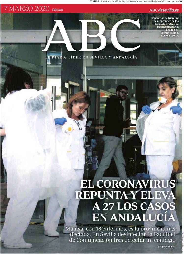 Portada de ABC - Sevilla (España)