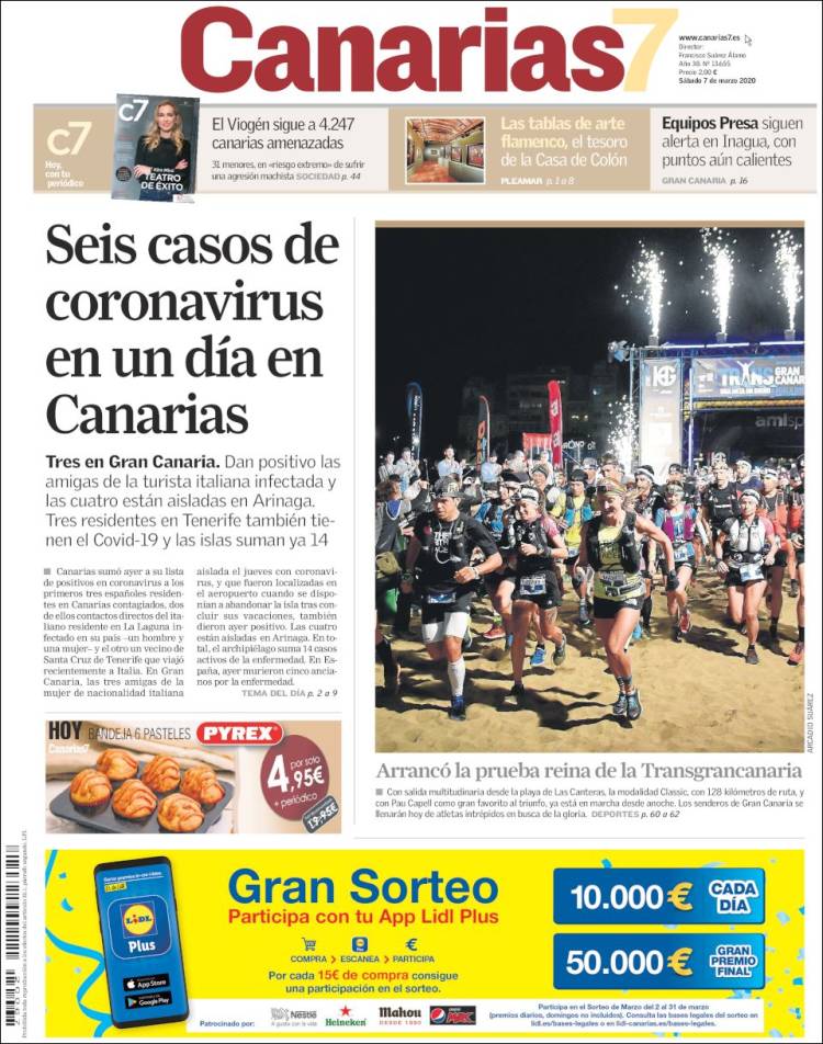 Portada de Canarias 7 (Spain)