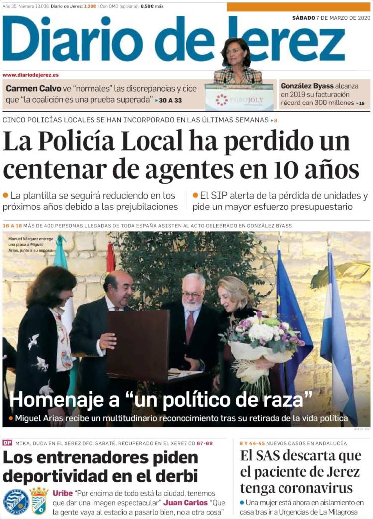 Portada de Diario de Jerez (España)