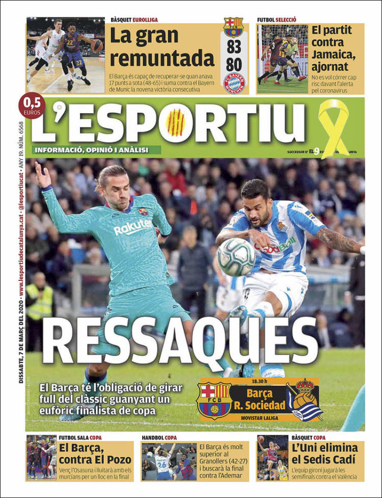 Portada de L'Esportiu (Spain)