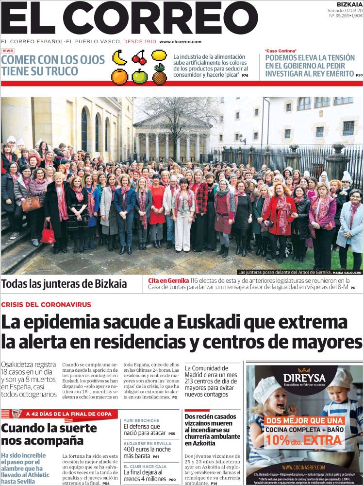 Portada de El Correo (Spain)