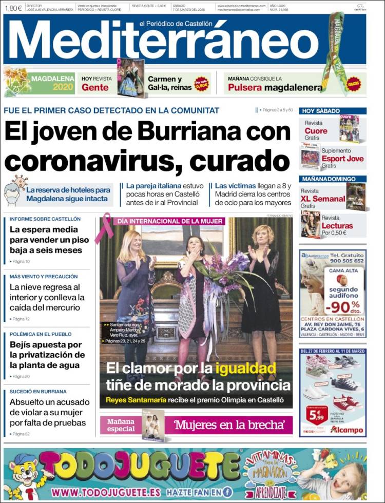 Portada de El Periódico Mediterraneo (Spain)