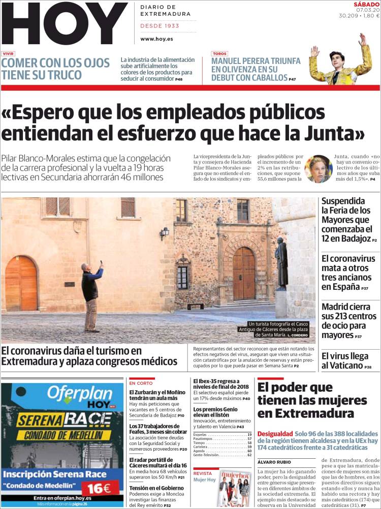 Portada de Hoy - Badajoz (España)