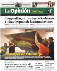 Portada de La Opinión de Málaga (Spain)