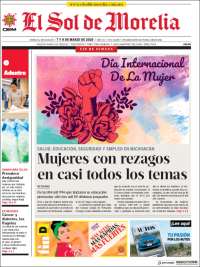Periódico El Sol de Morelia (México). Periódicos de México. Edición de