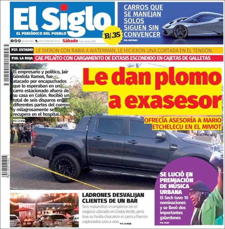 Portada de El Siglo (Panam&aacute;)