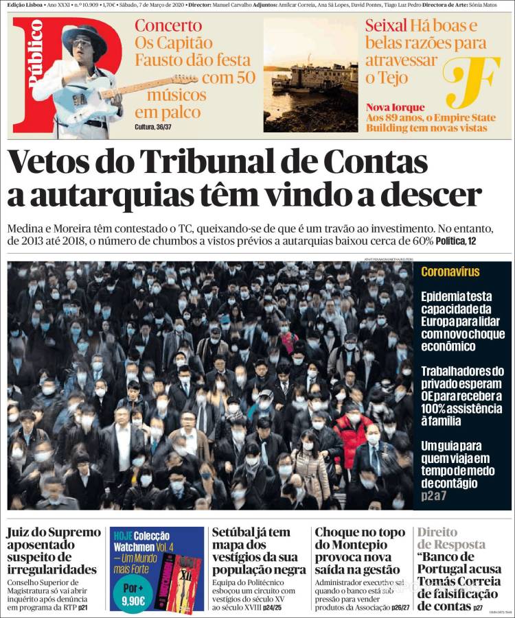 Portada de Público (Portugal)