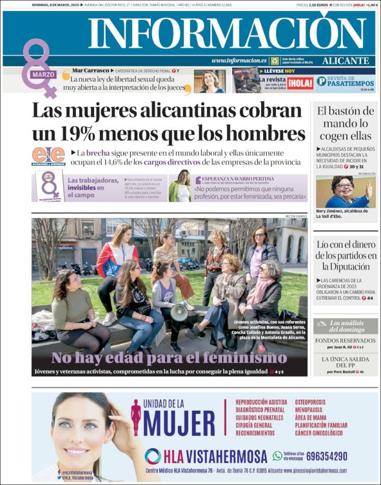 Portada de Diario Información (España)