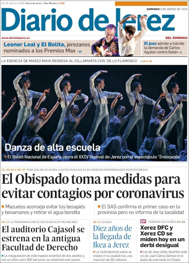 Portada de Diario de Jerez (España)