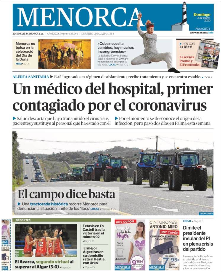 Portada de Menorca - Diario Insular (España)