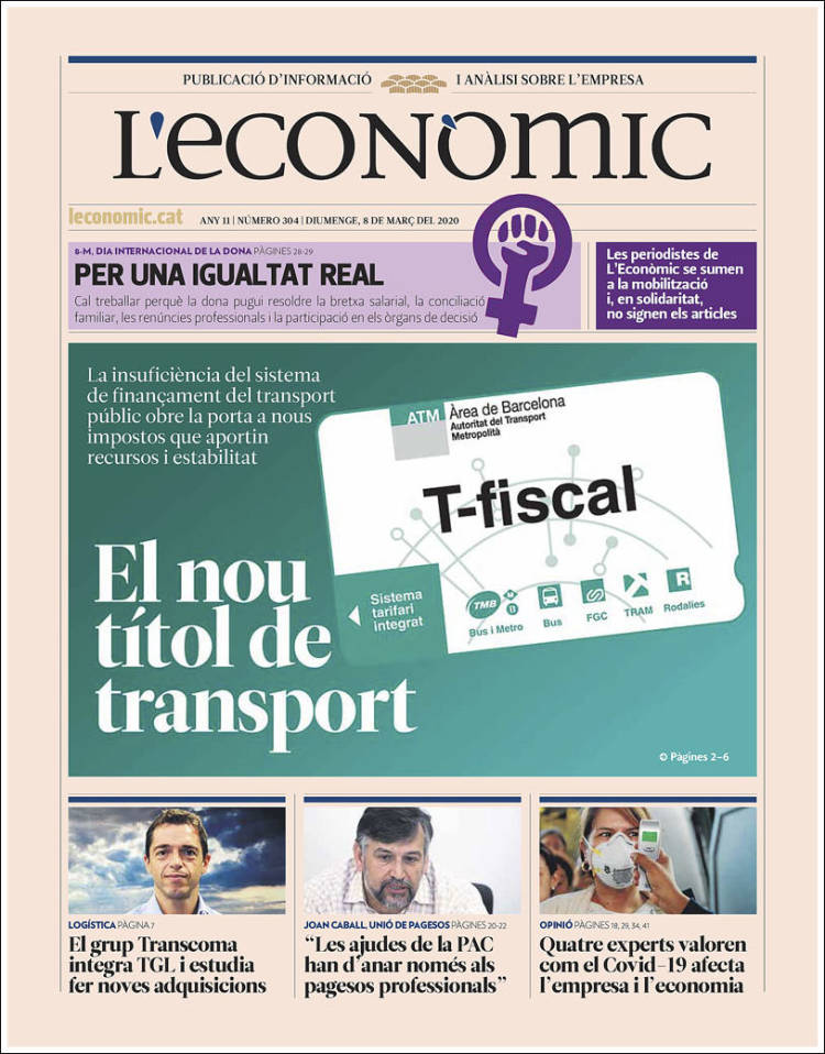 Portada de L'Econòmic (España)