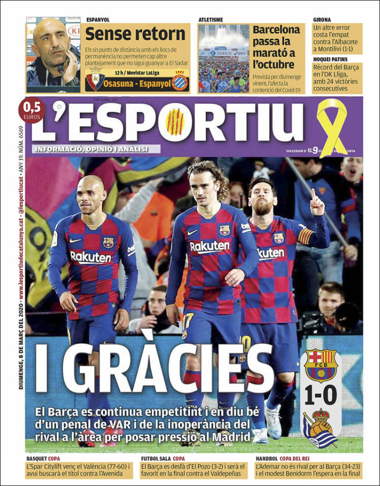 Portada de L'Esportiu (España)