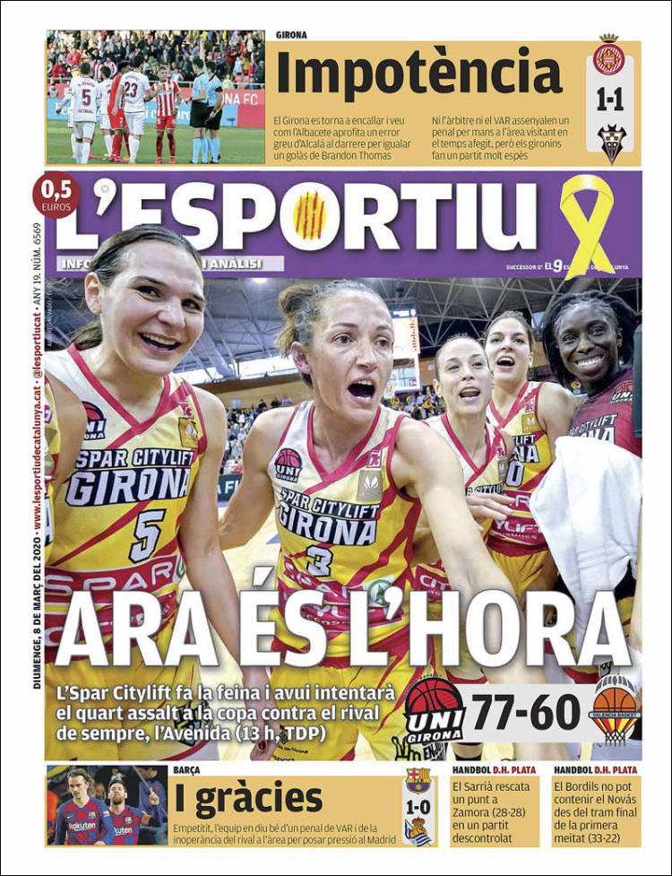 Portada de L'Esportiu : Girona (España)