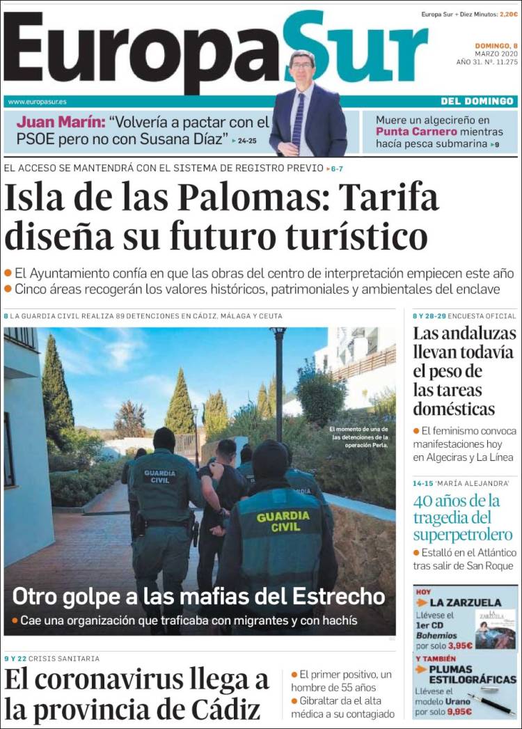 Portada de Europa Sur (España)