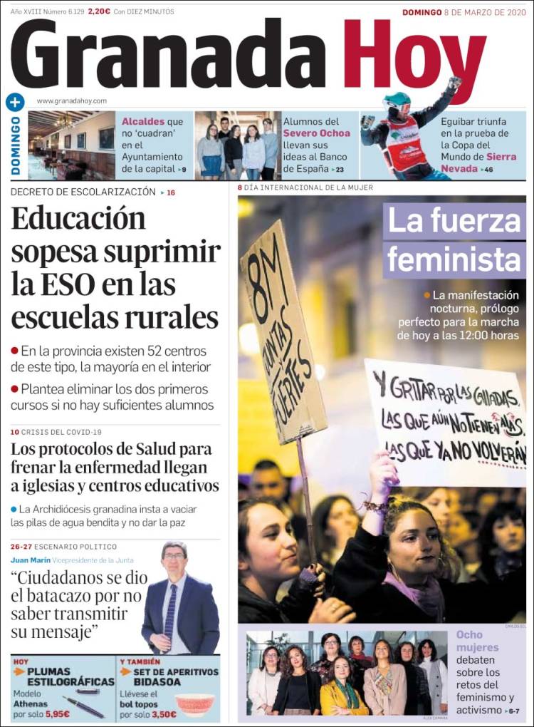 Portada de Granada Hoy (España)