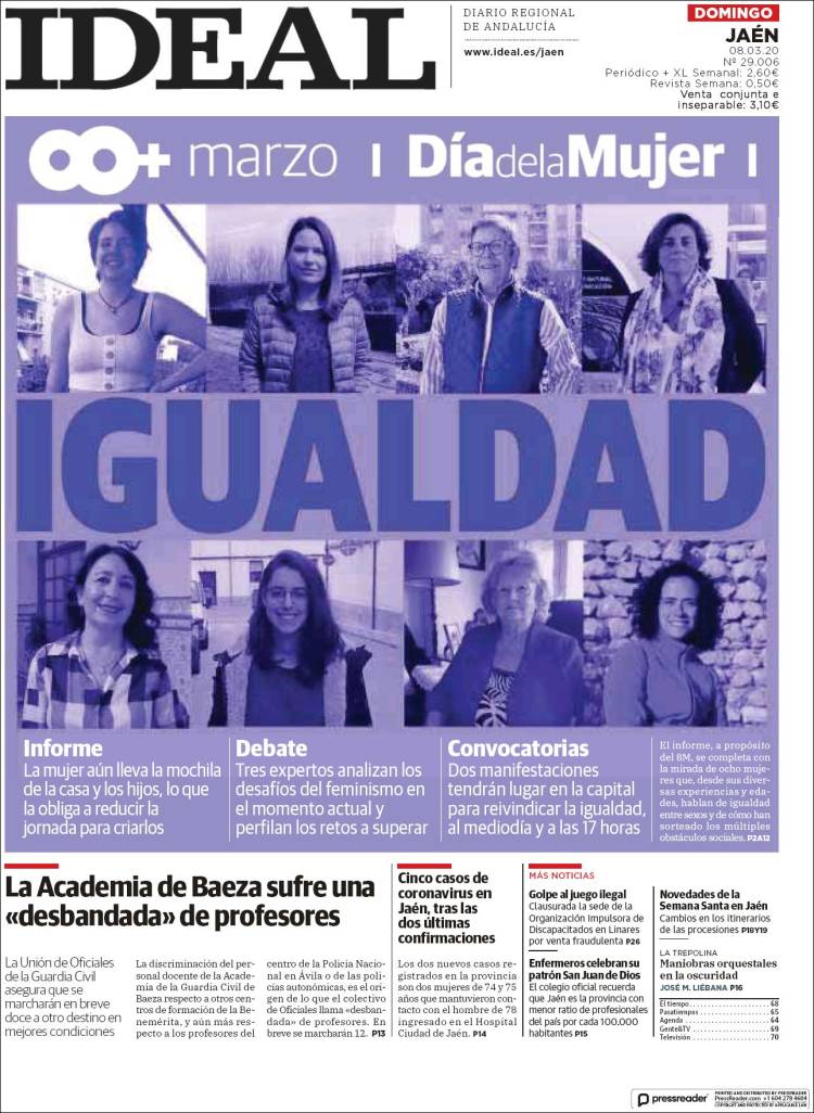 Portada de El Ideal de Jaén (España)