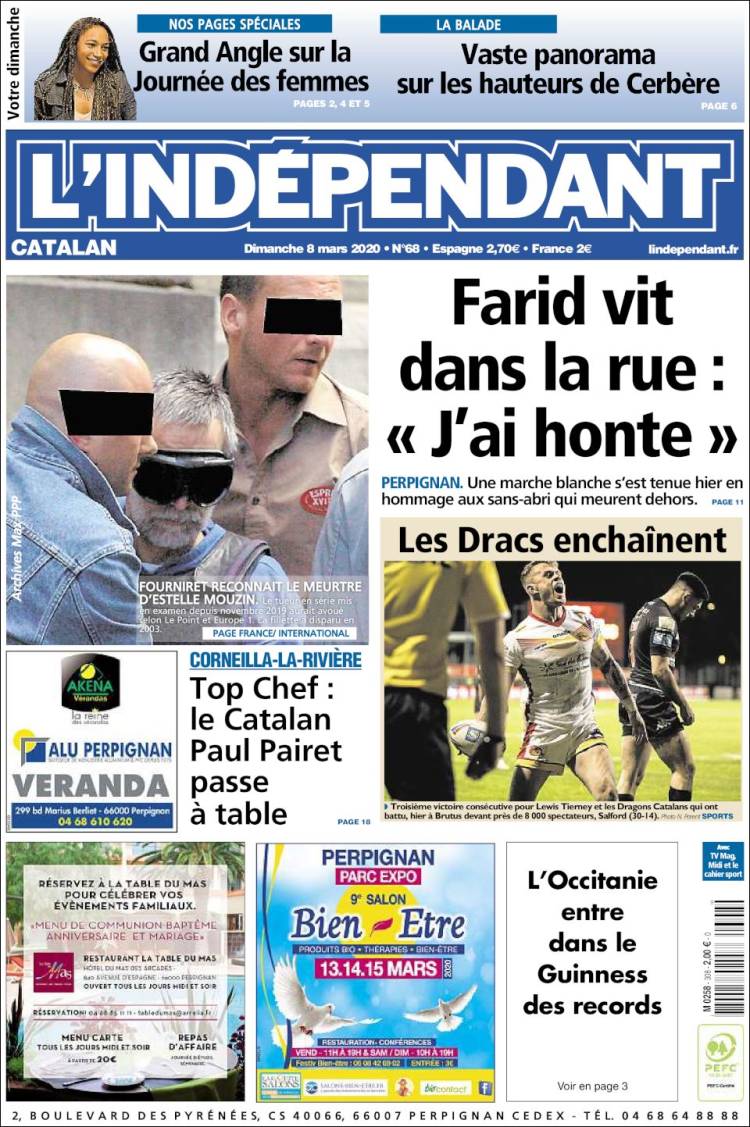 Portada de Le Indépendant (France)