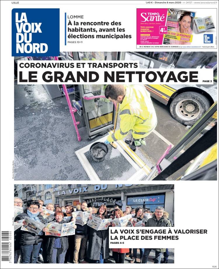 Portada de La Voix du Nord (France)