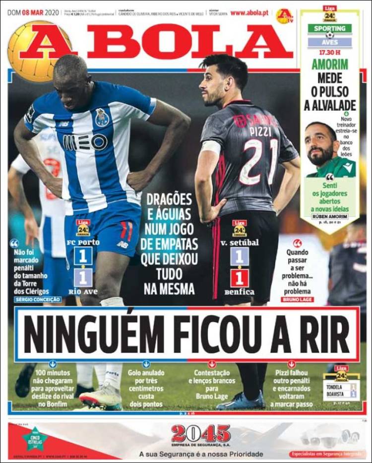 Portada de A Bola (Portugal)