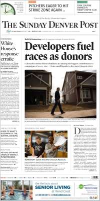 Portada de The Denver Post (USA)