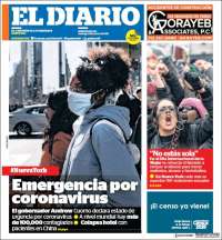 Portada de El Diario NY (USA)