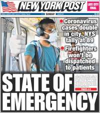 Portada de New York Post (USA)