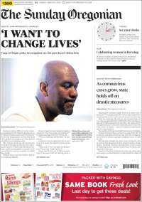 Portada de The Oregonian (USA)