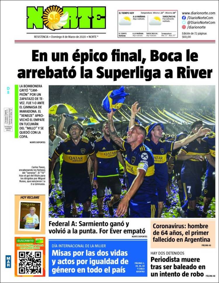 Portada de Diario Norte (Argentina)