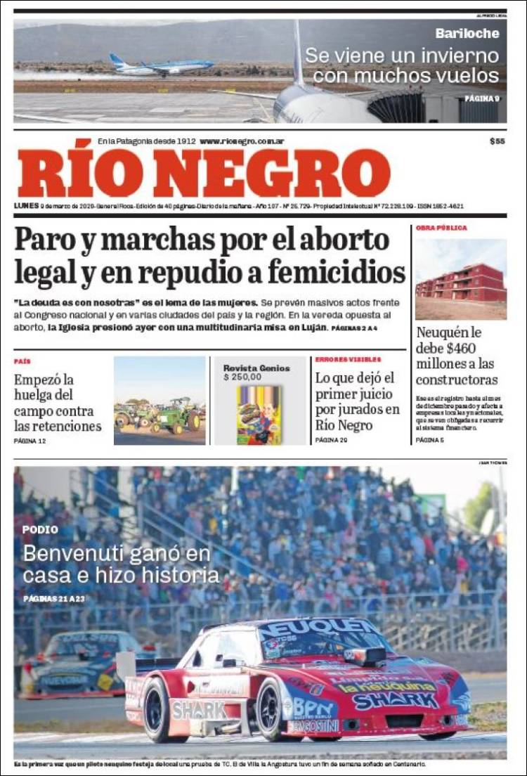 Portada de Rio Negro (Argentina)