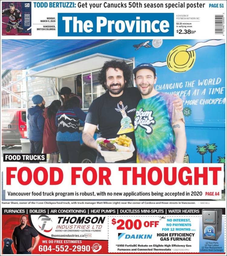 Portada de The Province (Canada)