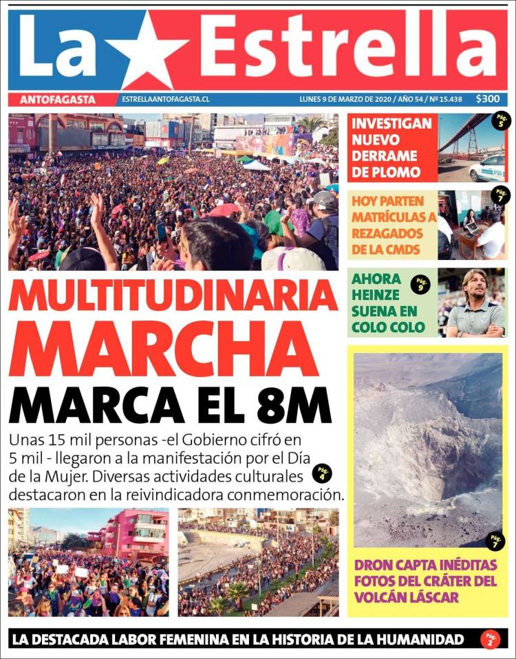 Portada de La Estrella del Norte (Chile)