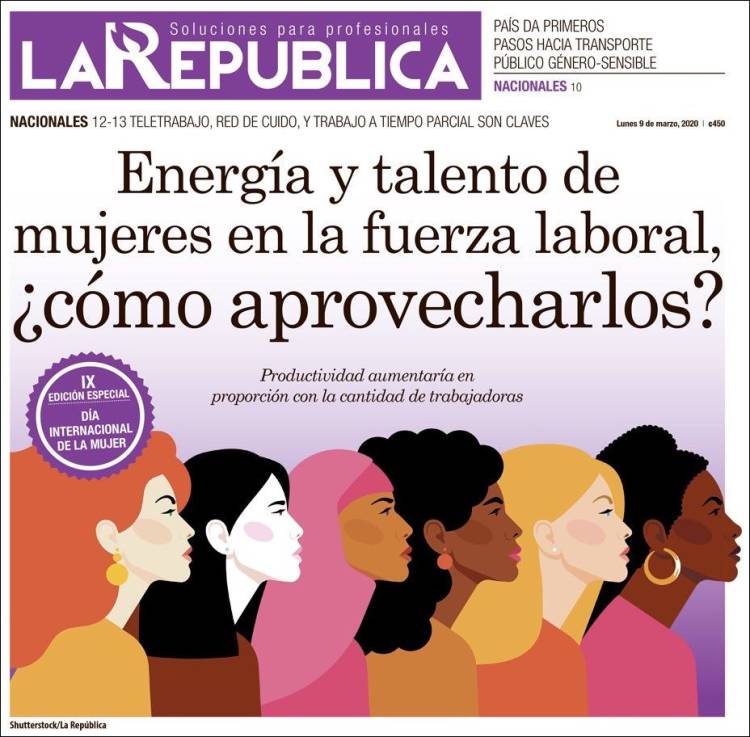 Portada de La República (Costa Rica)