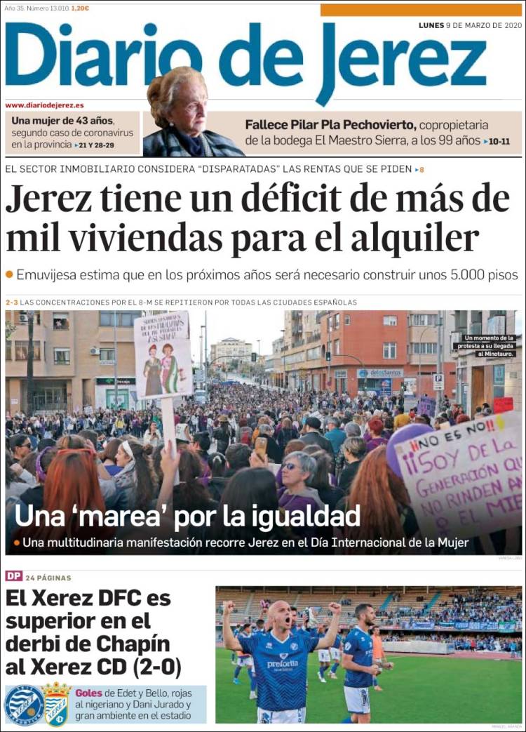 Portada de Diario de Jerez (Spain)