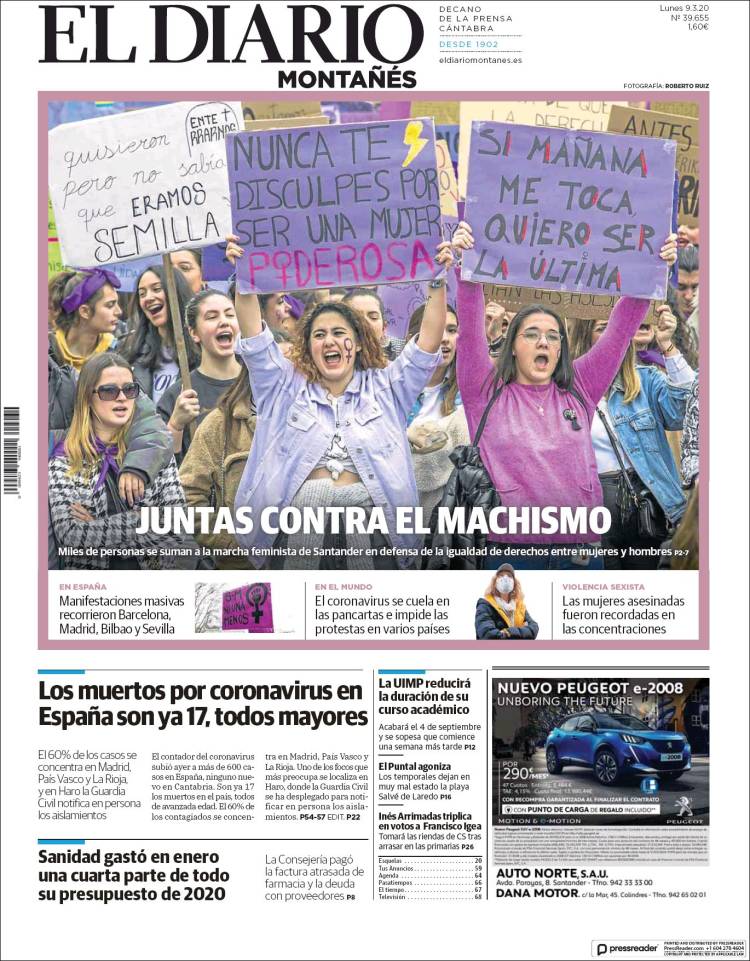 Portada de El Diario Montañés (Spain)