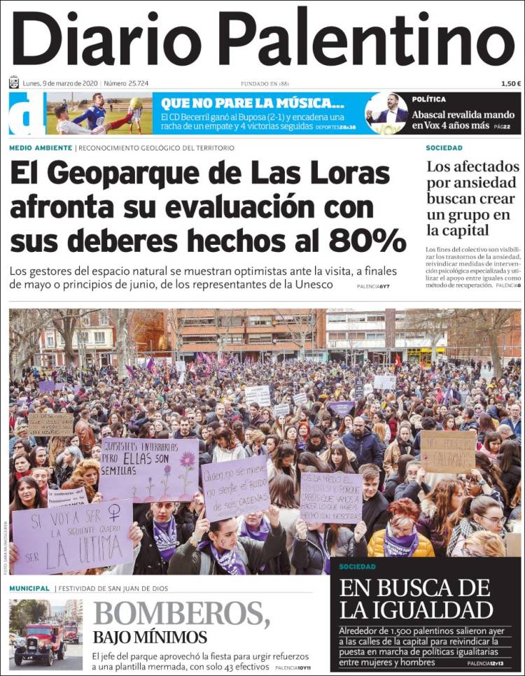 Portada de Diario Palentino (Spain)