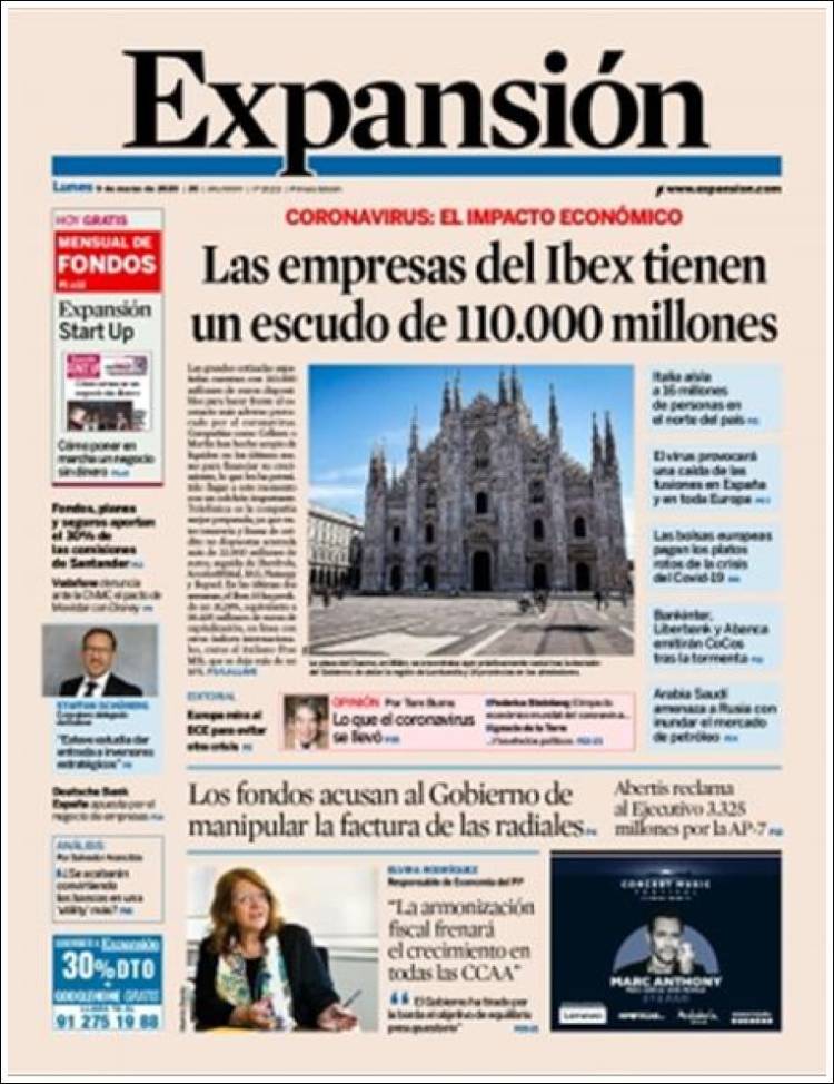 Portada de Expansión (Espa&ntilde;a)