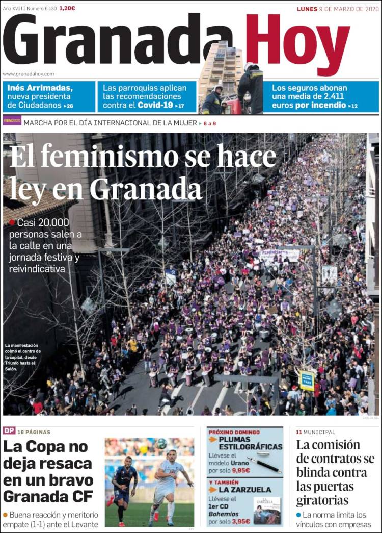 Portada de Granada Hoy (Spain)