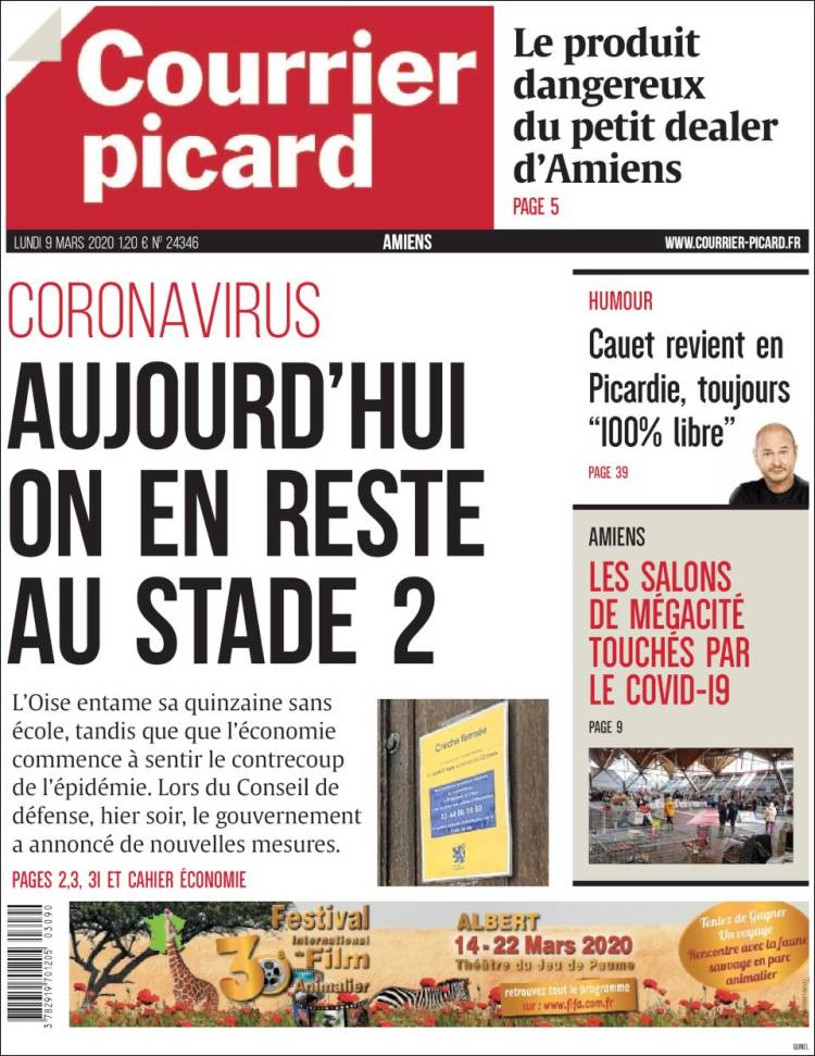 Portada de Courrier Picard (France)