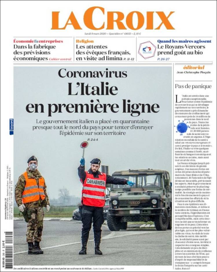 Portada de La Croix (France)