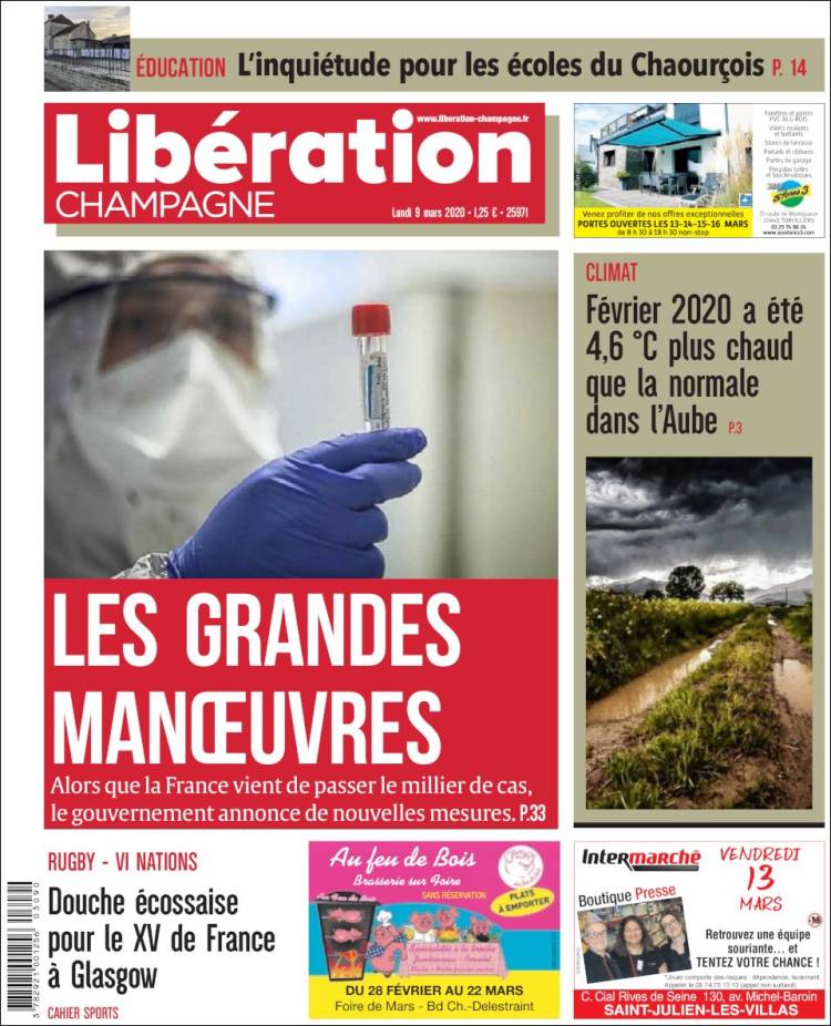 Portada de Libération Champagne (France)