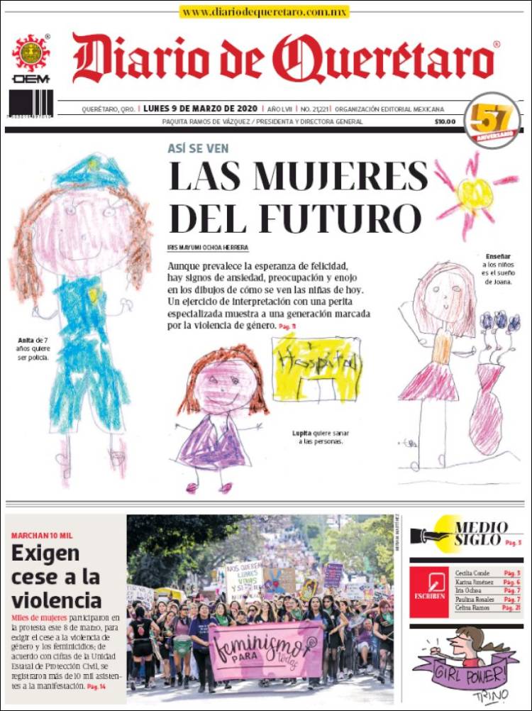 Portada de Diario de Querétaro (México)